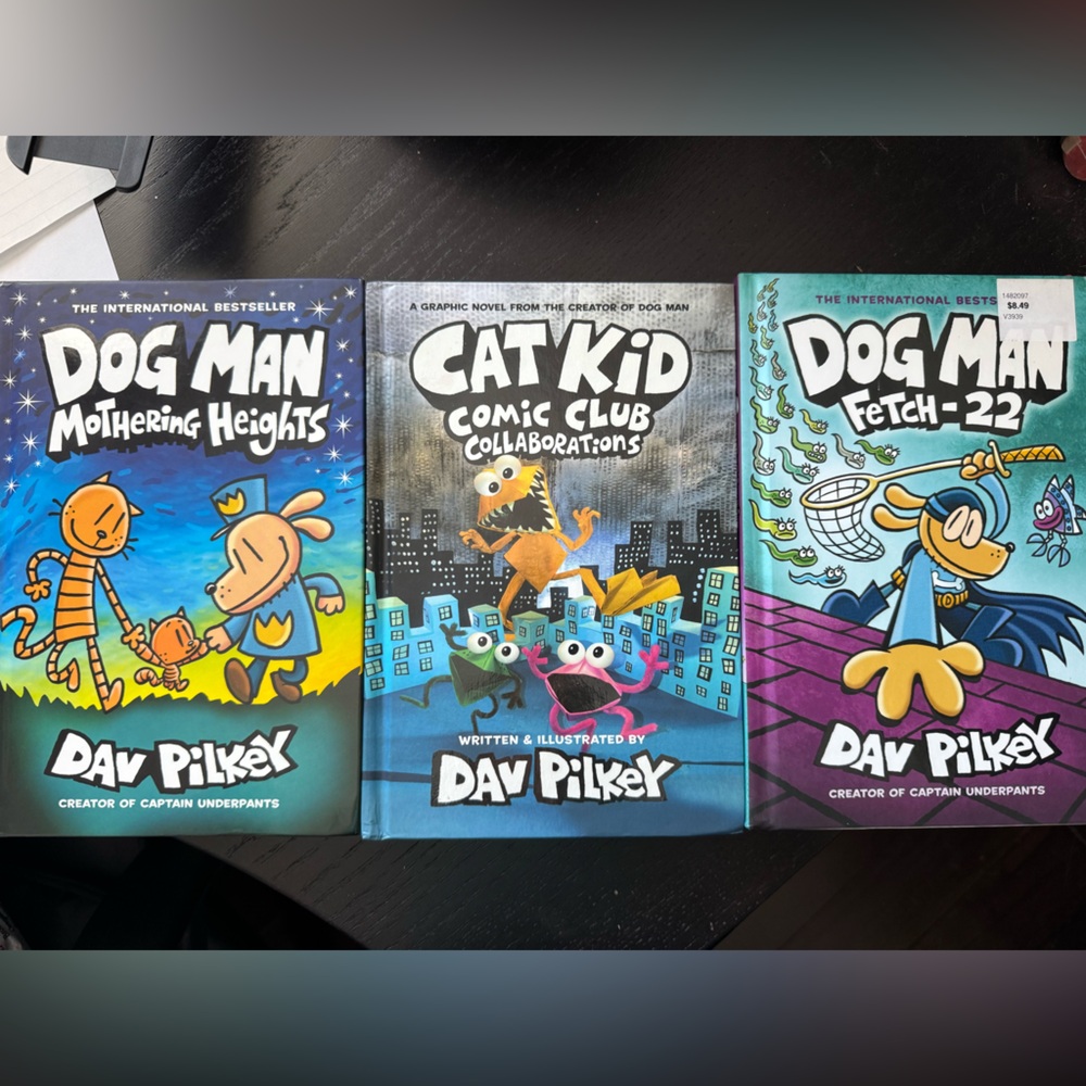 Dog Man and Cat Kid Comic Book Set